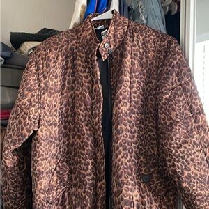 Anna And Frank Brown Animal Print Jacket